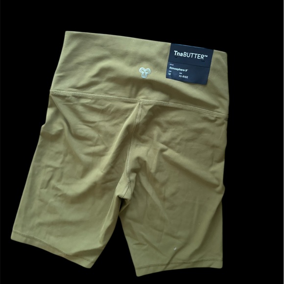 Butter Pants - TnaBUTTER Olive Green Women’s High-Waist Bike Shorts brand new with tags
